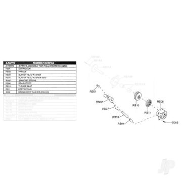 Force RS-A Pullstart 12-36 Size (A Parts-Plastic) 