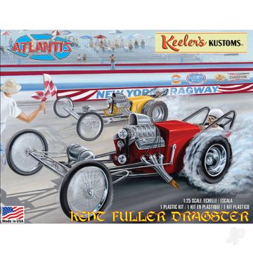 Atlantis Models 1/25 Keelers Kustoms Kent Fuller Dragster Plastic Kit