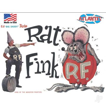 Atlantis Models Ed Big Daddy Roth Rat Fink Plastic Model Kit