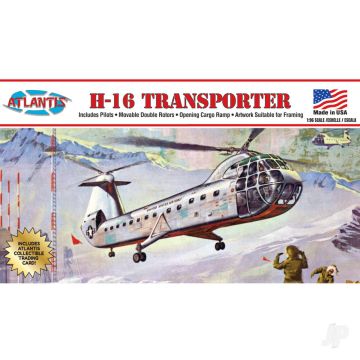 Atlantis Models H-16 Piasecki Helicopter Plastic Model Aircraft Kit