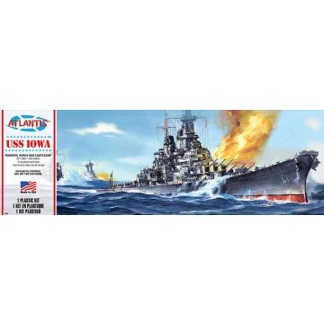 Atlantis Models 1:535 USS Iowa BB-61 Battleship Plastic Model Ship Boat Kit