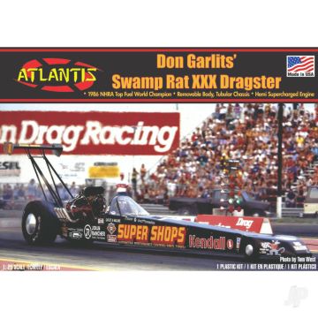 Atlantis Models 1/25 Don Garlits Swamp Rat XXX Dragster Plastic Kit