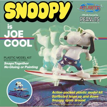 Atlantis Models Snoopy Joe Cool Surfing Moving Plastic Kit