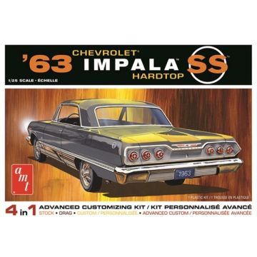AMT 1:25 1963 Chevy Impala SS 2T Plastic Kit Car Model American