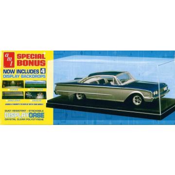 AMT Stackable Display Case with Backdrops for 1:25 Scale Models - 248x108x94 mm