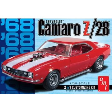 1968 Chevrolet Camaro Z/28 Saloon 1:25 Scale AMT Detailed Plastic Kit 