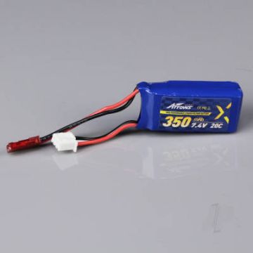 Arrows Hobby 350mAh 2S 7.4V 20C JST (Pioneer) RC LiPo Battery