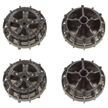 Team Associated Nano Sport Wheels Black (4)