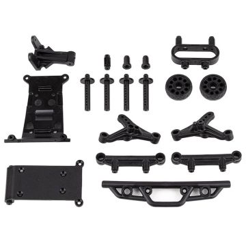 Associated Reflex 14mt Bumper, Wheelie Bar, Body Mount Set