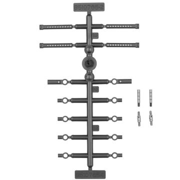 Team Associated RC28R Turnbuckle & Damper Tube Set