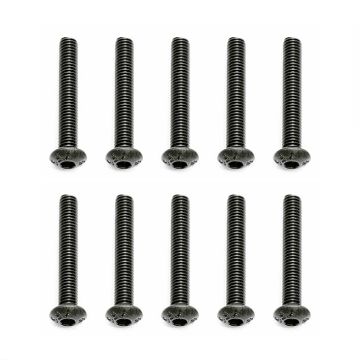 Team Associated M3 X 20 Button Head Hex Screws (10)