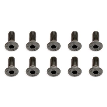 Team Associated M3 X 8 Flat Head Hex Screw (10)