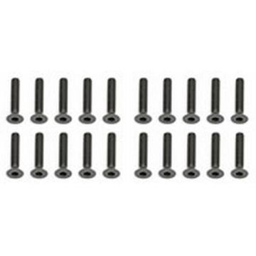 Team Associated M3 X 16mm Flat Head Hex Screws (10)