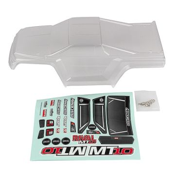 Team Associated Rival MT10 V2 Clear Bodyshell