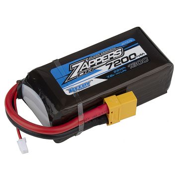 Reedy Zappers Dr 7200mah 130c 7.6v Shorty 'Soft' Lipo W/Xt90