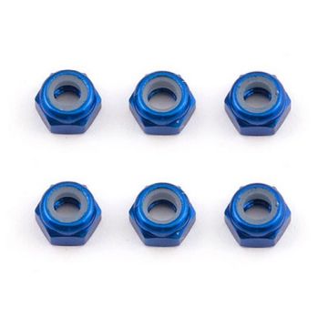 Team Associated Ft M3 Locknut Blue Aluminium