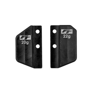 Associated TC8 FT Steel Front/Rear Battery Weight Set 42g