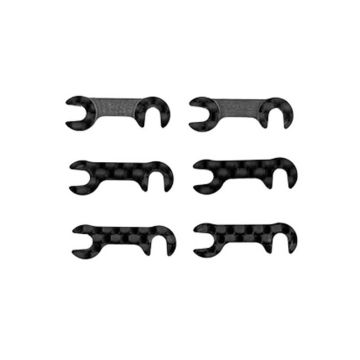 Associated TC8 FT Carbon Fibre Roll-Center Spacer Set