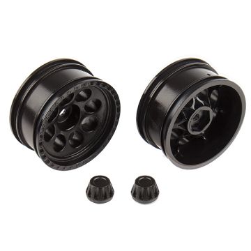 Team Associated Cr12 Tioga Wheels (Black)