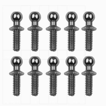 Team Associated RC10 Ballstud Set .30, Silver