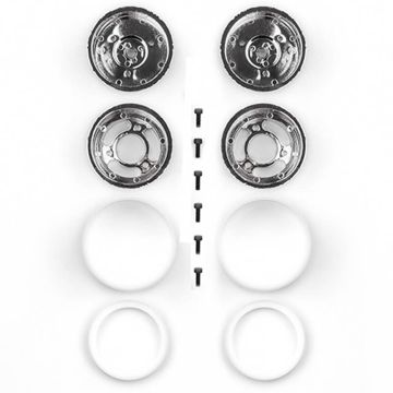 Team Associated Jay Halsey RC10 Rear Wheels, Chrome