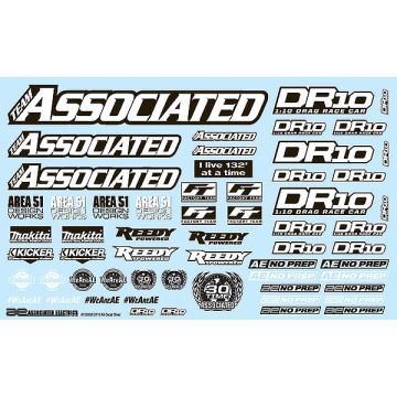 Associated DR10 Decal Sheet