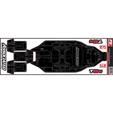 Associated T6.4 Front Chassis Protective Sheet Printed