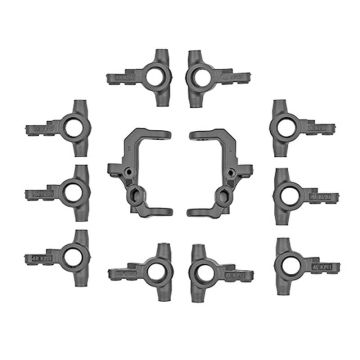 Team Associated RC10B7/T7 V2 Caster & Steering Block Carbon