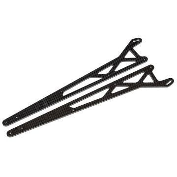 Team Associated DR10M FT Wheelie Bar Arms, Carbon Fibre