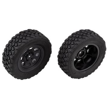 Team Associated Pro2 Lt10sw Front Wheels & Tyres Mounted