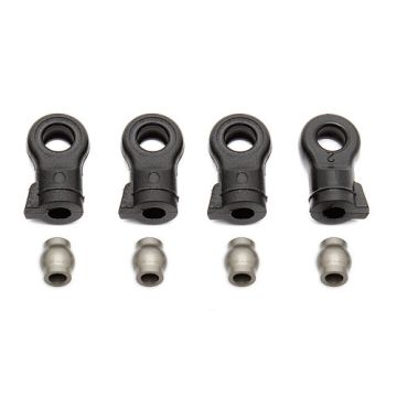 Team Associated Pro Sc 4x4 16mm Shock Rod End & Susp. Ball (4)
