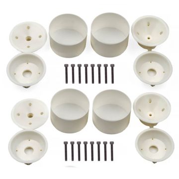 Team Associated RC10gt Front & Rear 3-Piece Wheel Set (Wide)