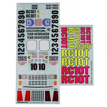 Team Associated RC10T Truck Decal Sheet