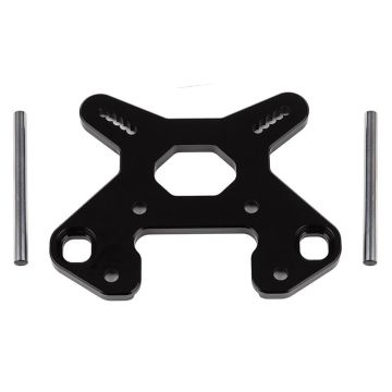 Associated RC8b4 Front Shock Tower V2 Black Aluminium