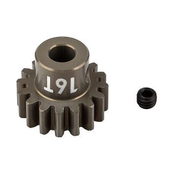 Team Associated FT Pinion Gear 16t Mod 1, 5mm Shaft - Aluminium
