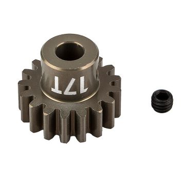 Team Associated FT Pinion Gear 17t Mod 1, 5mm Shaft - Aluminium