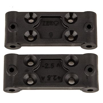 Team Associated RC10b6.4 Front Bulkhead Set, 0 Deg / 2.5 Deg