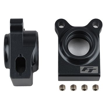 Team Associated Ft B74.1 Rear Hubs Black Aluminium