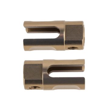 Team Associated RC10b74.2 Front Centre Dogbone Outdrives Aluminium