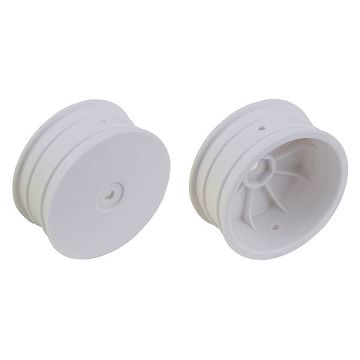 Associated 12mm Hex 2.2" 4WD Front White Wheels B74 +1.5mm