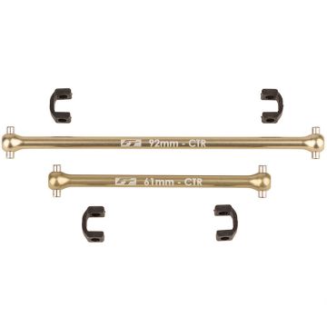 Team Associated RC10b74.2 Front Centre Dogbone Set Aluminium