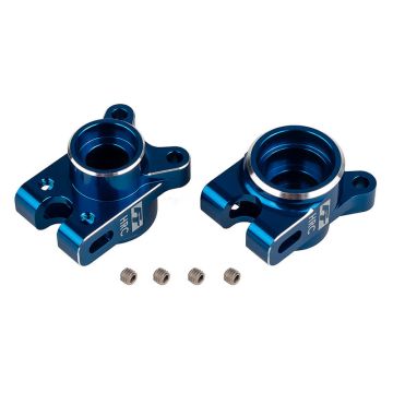 Team Associated Front RC10b7 Rear Hub Set Hrc Blue Aluminium