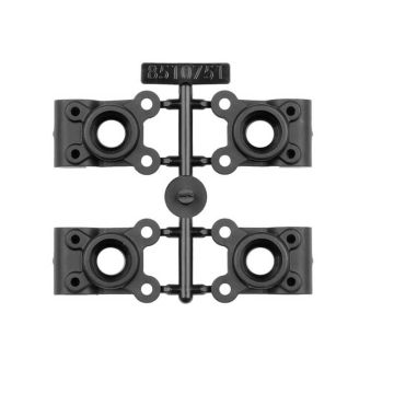 Team Associated RC10b7 Rear Hub Set, -4mm Offset