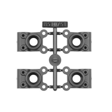 Team Associated RC10b7 Carbonft Rear Hub Set -4mm Offset