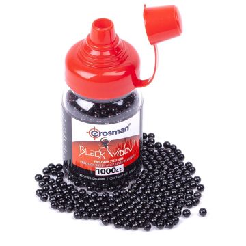 Crosman Premium Black Widow Coated Steel BB's .177 (4.5mm) Qty 1000
