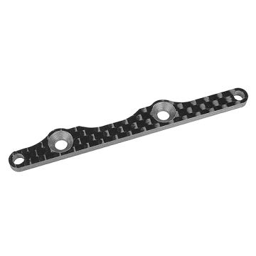 Corally Rear Wing Bulkhead Pla Te Fsx10 Graphite 2.5mm 1 Pc