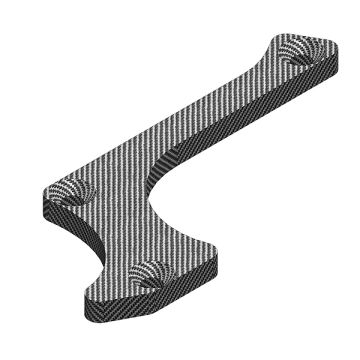 Corally Suspension Arm Stiffener A Low Er Front Right Graphite 3mm 1