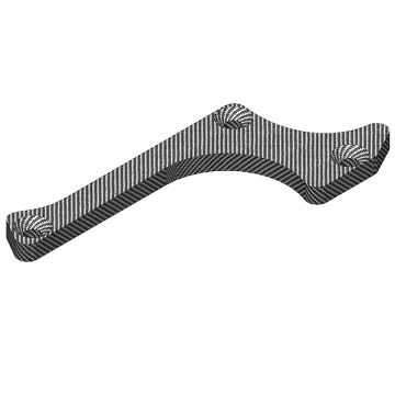 Corally Suspension Arm Stiffener A Low Er Front Left Graphite 3mm 1 P