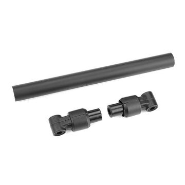 Corally Chassis Tube Front 110mm Aluminium Black 1 Set