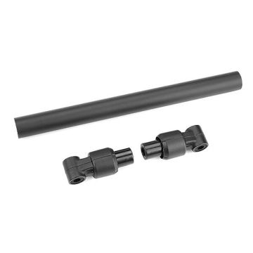 Corally Chassis Tube Front 135mm Aluminium Black 1 Set